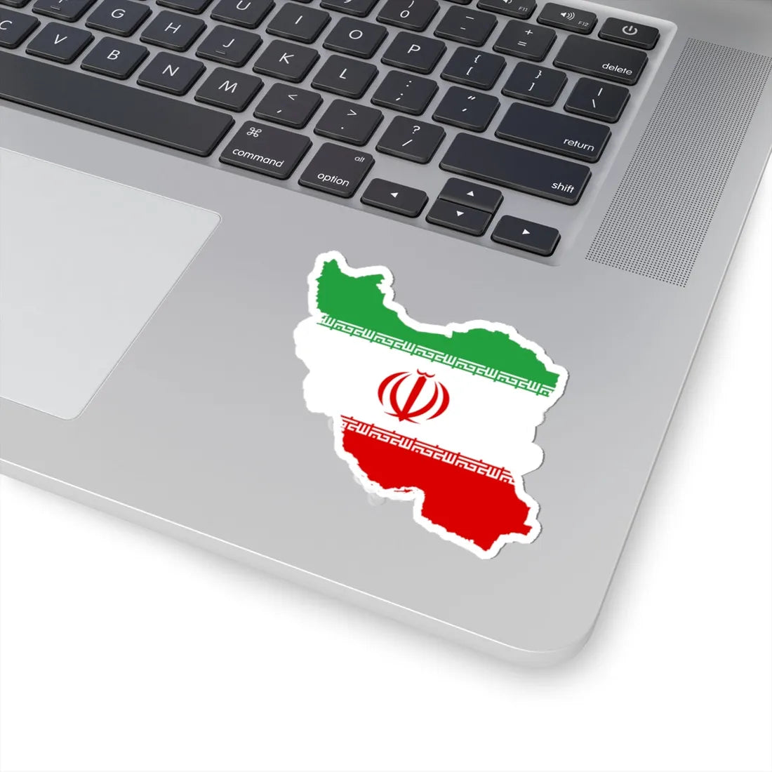 Flag map of Iran (Iran) STICKER Vinyl Kiss-Cut Decal - The Sticker Space
