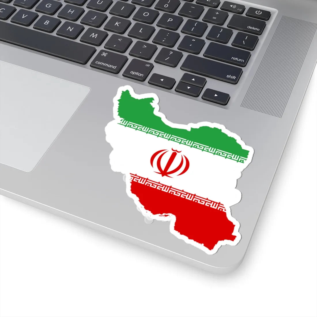 Flag map of Iran (Iran) STICKER Vinyl Kiss-Cut Decal - The Sticker Space