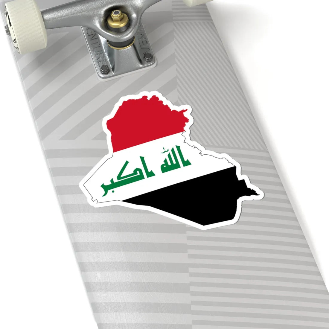 Flag-map of Iraq (Iraq) STICKER Vinyl Kiss-Cut Decal - The Sticker Space
