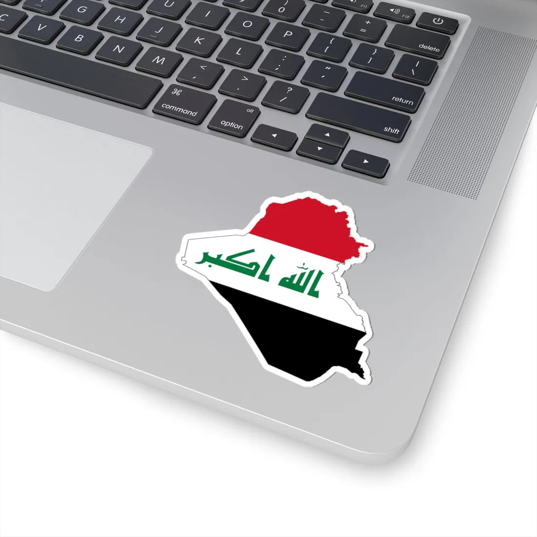 Flag-map of Iraq (Iraq) STICKER Vinyl Kiss-Cut Decal - The Sticker Space