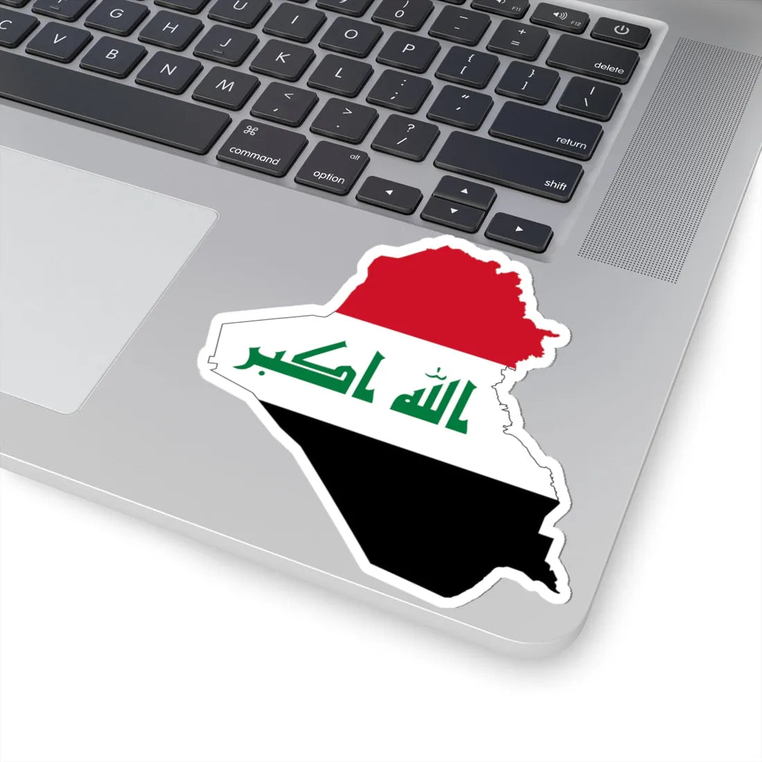 Flag-map of Iraq (Iraq) STICKER Vinyl Kiss-Cut Decal - The Sticker Space