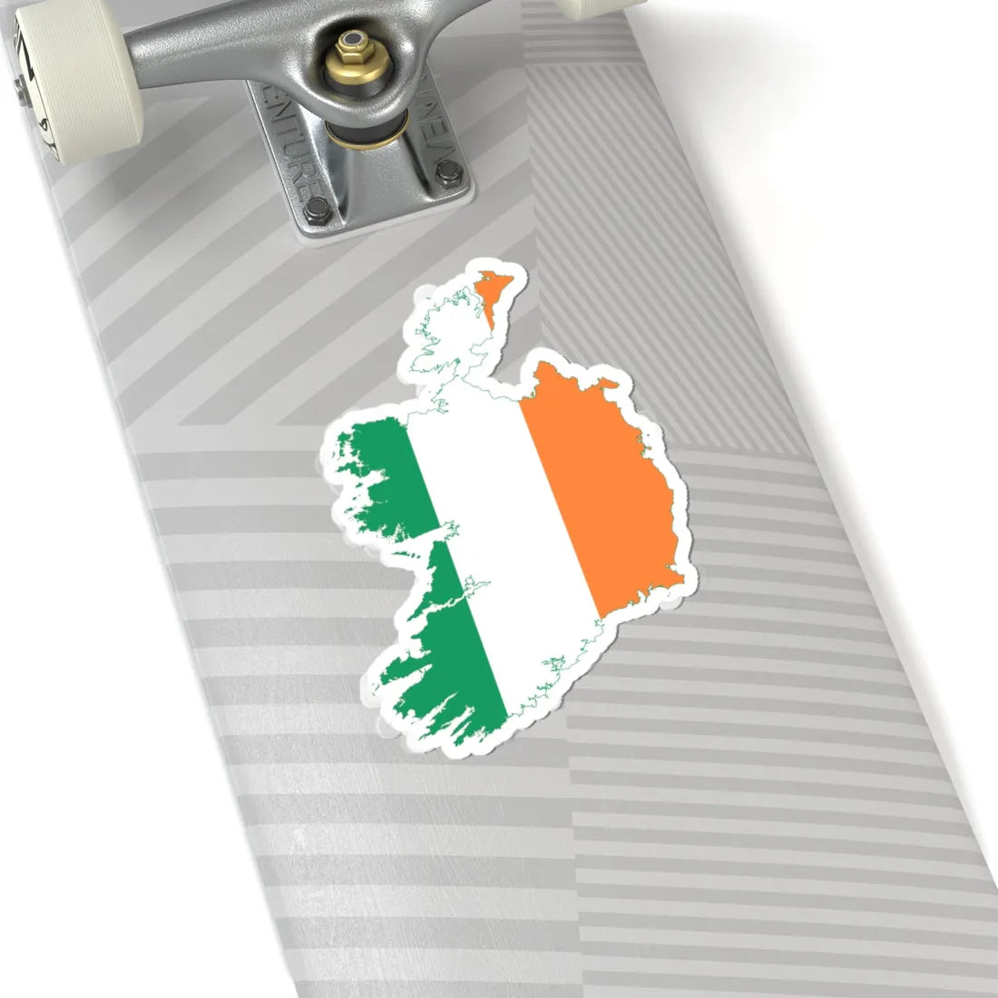 Flag-map of Ireland (Ireland) STICKER Vinyl Kiss-Cut Decal - The Sticker Space
