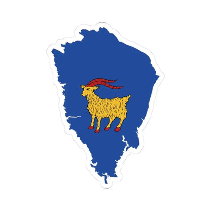 Flag map of Istria Peninsula (Croatia) STICKER Vinyl Kiss-Cut Decal 3 Inch White - The Sticker Space