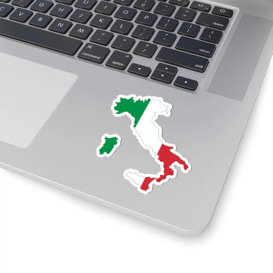 Flag map of Italy (Italy) STICKER Vinyl Kiss-Cut Decal - The Sticker Space