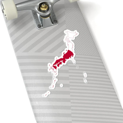 Flag-map of Japan (Japan) STICKER Vinyl Kiss-Cut Decal - The Sticker Space