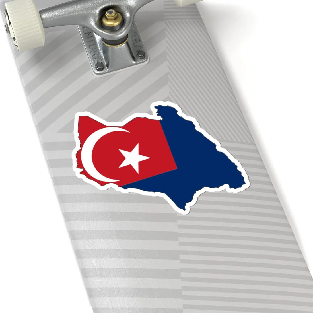 Flag map of Johor (Malaysia) STICKER Vinyl Kiss-Cut Decal - The Sticker Space