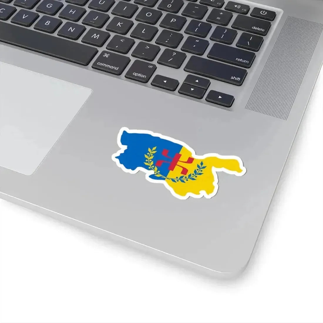Flag-map of Kabylia (Algeria) STICKER Vinyl Kiss-Cut Decal - The Sticker Space