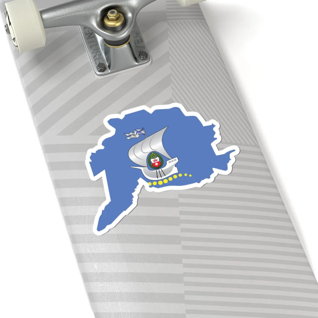 Flag-map of Kaliningrad (Russia) STICKER Vinyl Kiss-Cut Decal - The Sticker Space