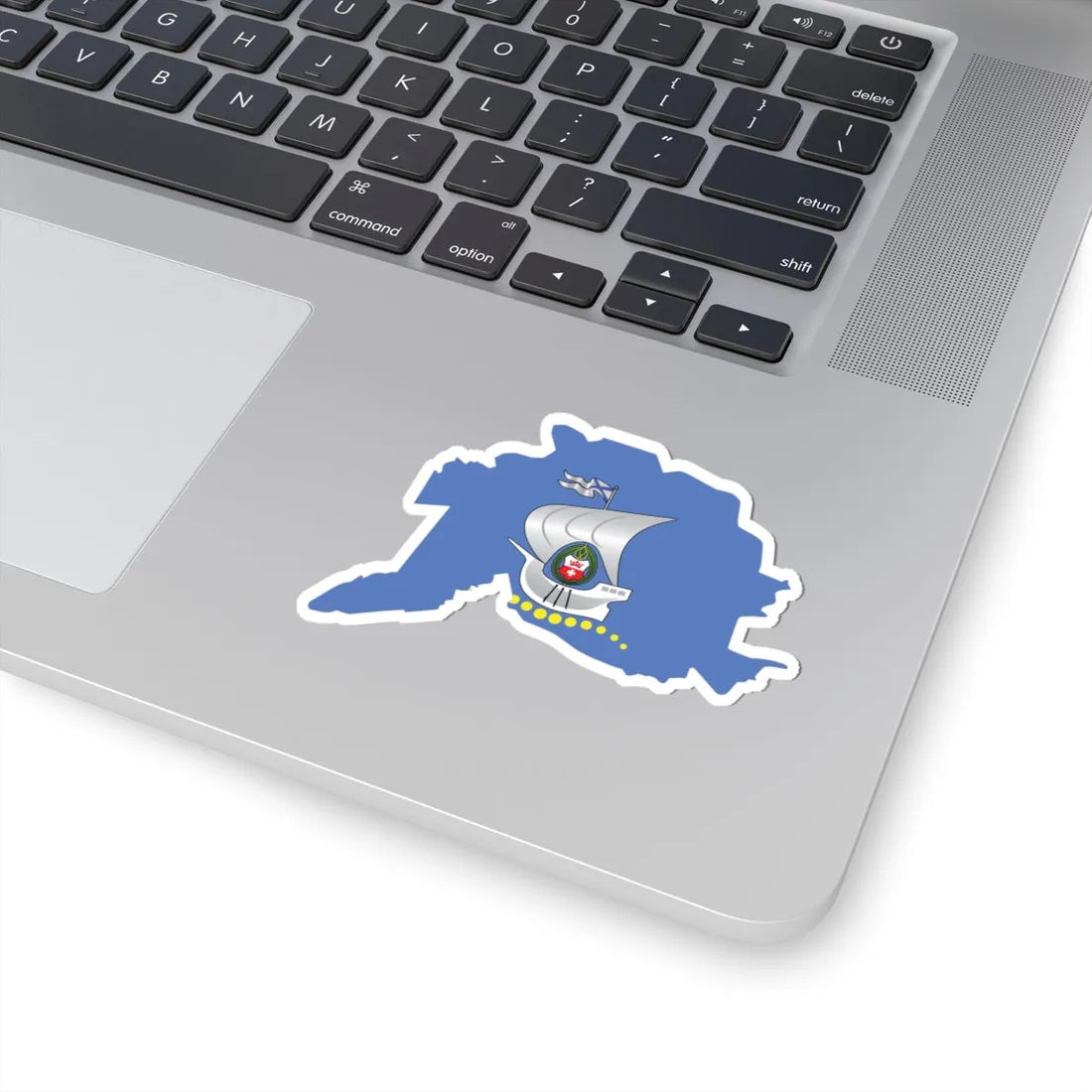Flag-map of Kaliningrad (Russia) STICKER Vinyl Kiss-Cut Decal - The Sticker Space