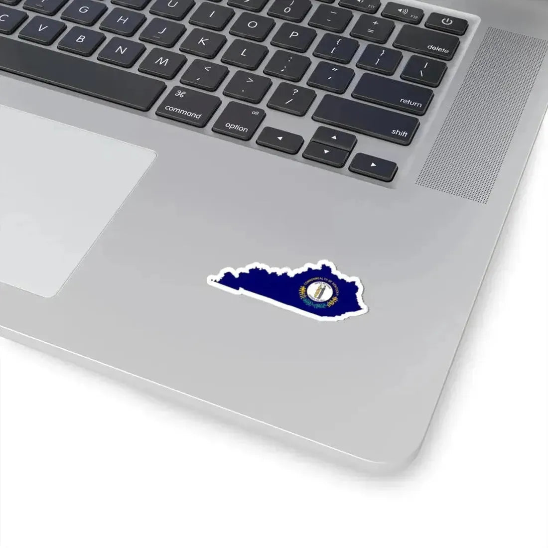 Flag-map of Kentucky (United States) STICKER Vinyl Kiss-Cut Decal - The Sticker Space