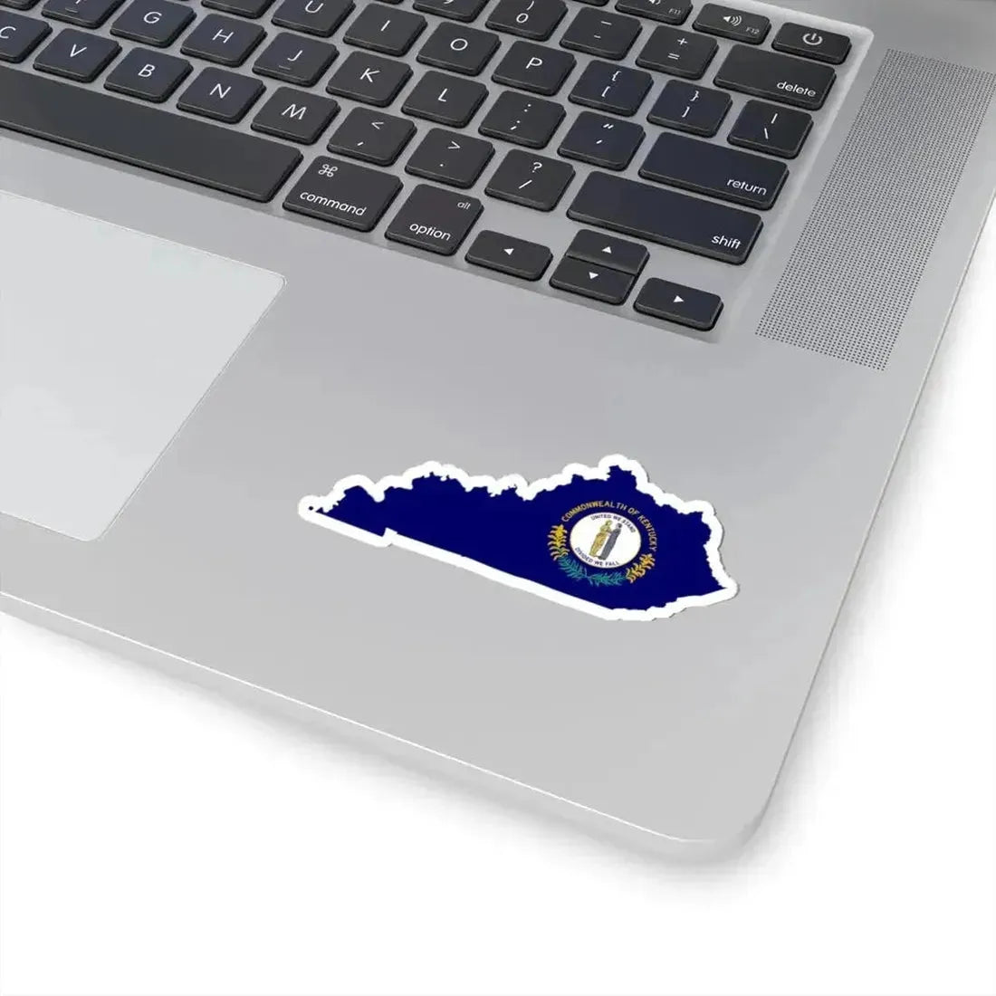 Flag-map of Kentucky (United States) STICKER Vinyl Kiss-Cut Decal - The Sticker Space