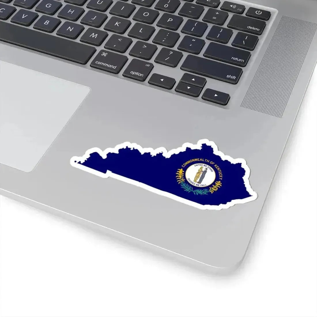 Flag-map of Kentucky (United States) STICKER Vinyl Kiss-Cut Decal - The Sticker Space