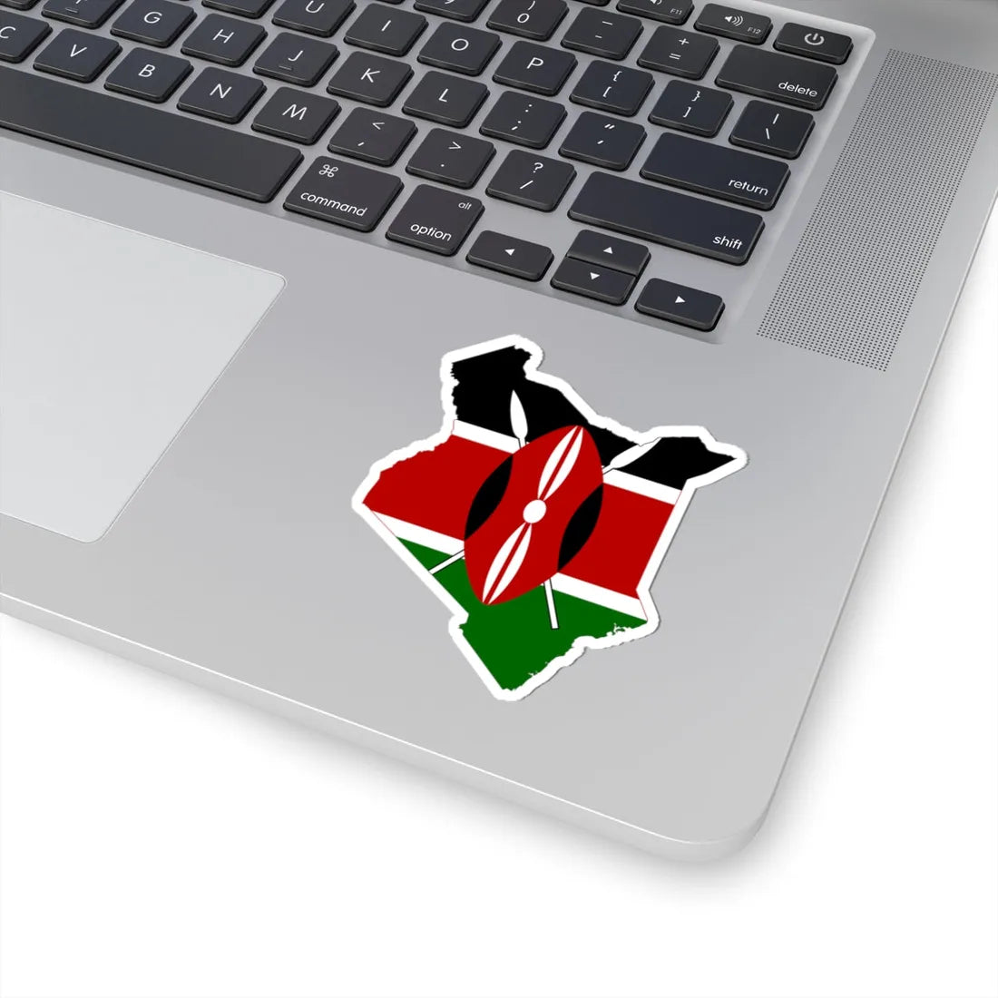 Flag map of Kenya (Kenya) STICKER Vinyl Kiss-Cut Decal - The Sticker Space