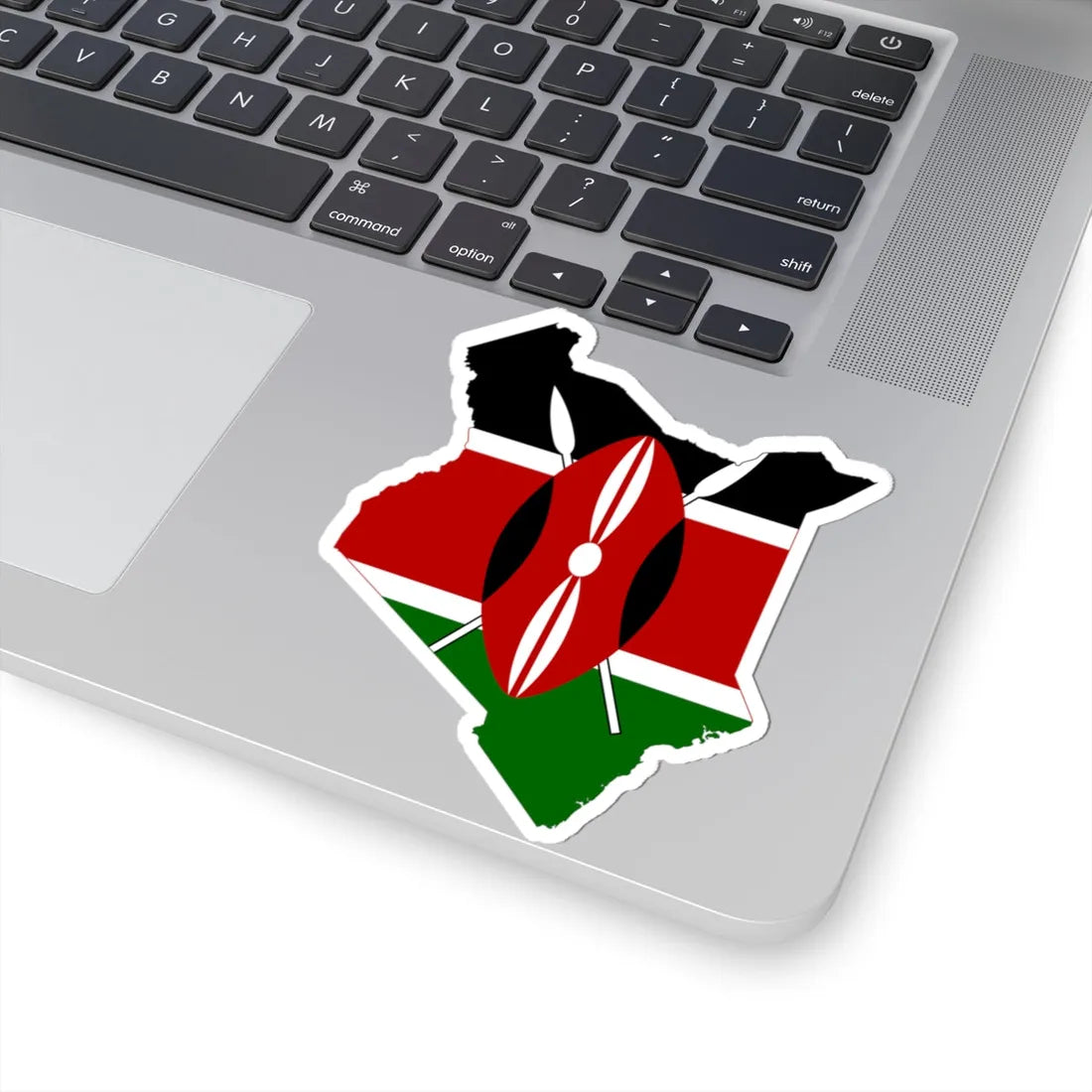 Flag map of Kenya (Kenya) STICKER Vinyl Kiss-Cut Decal - The Sticker Space