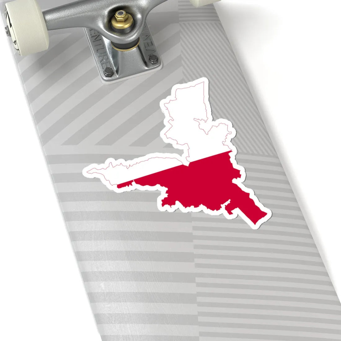 Flag-map of Kranj (Slovenia) STICKER Vinyl Kiss-Cut Decal - The Sticker Space