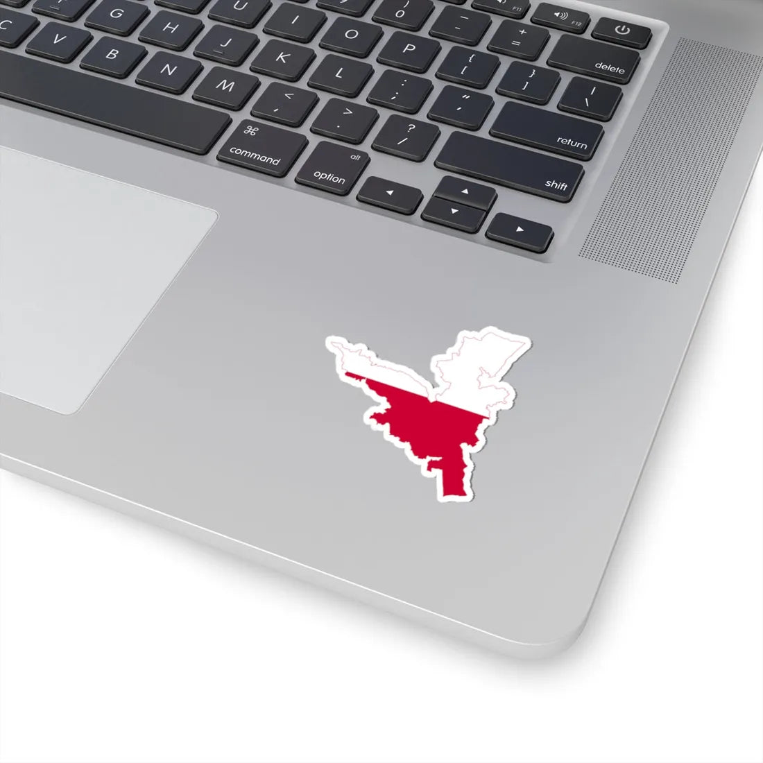 Flag-map of Kranj (Slovenia) STICKER Vinyl Kiss-Cut Decal - The Sticker Space