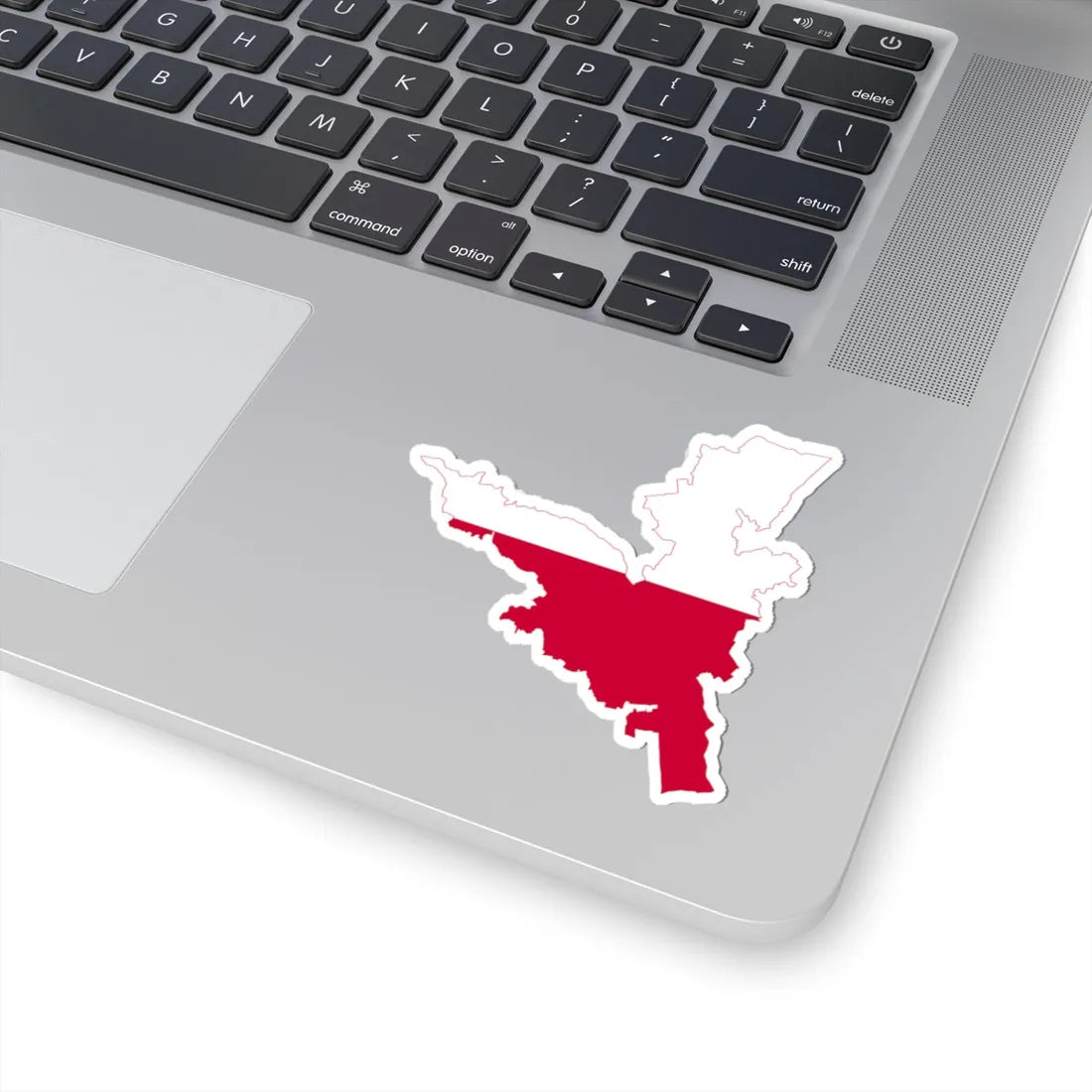 Flag-map of Kranj (Slovenia) STICKER Vinyl Kiss-Cut Decal - The Sticker Space