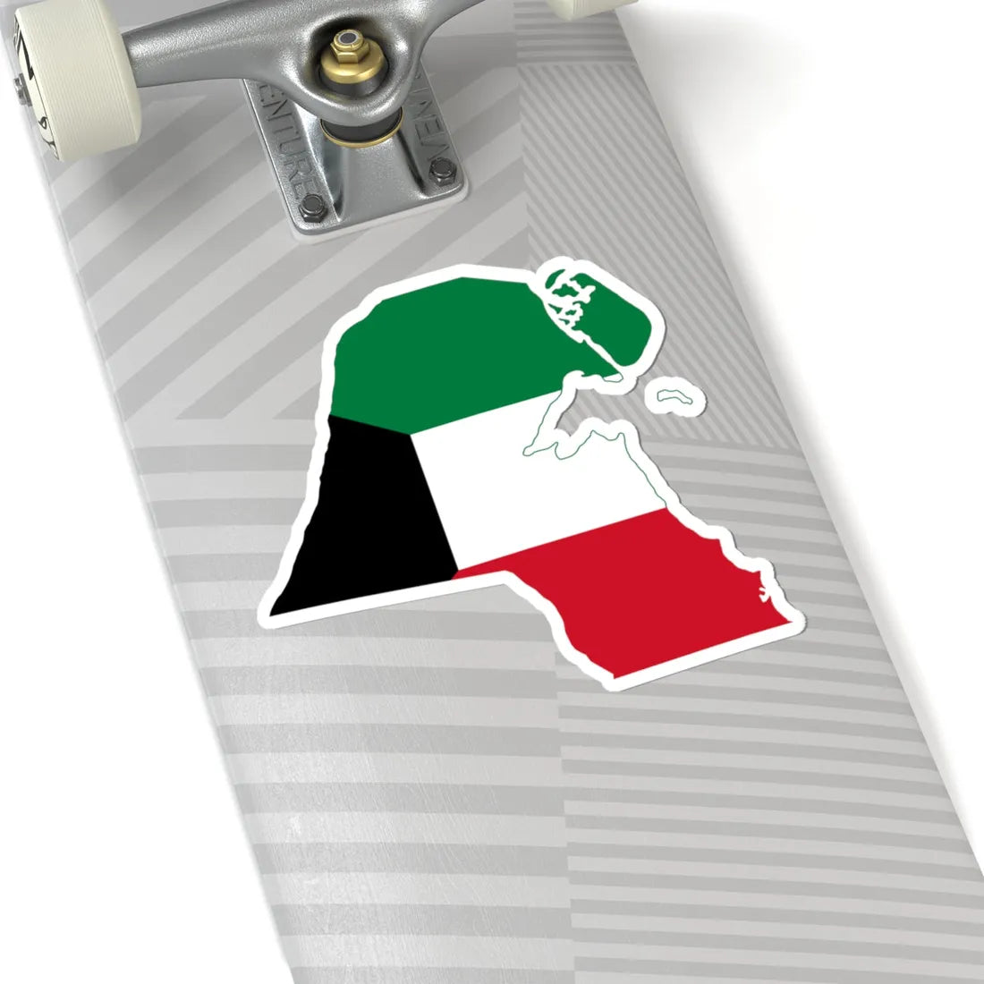 Flag-map of Kuwait (Kuwait) STICKER Vinyl Kiss-Cut Decal - The Sticker Space