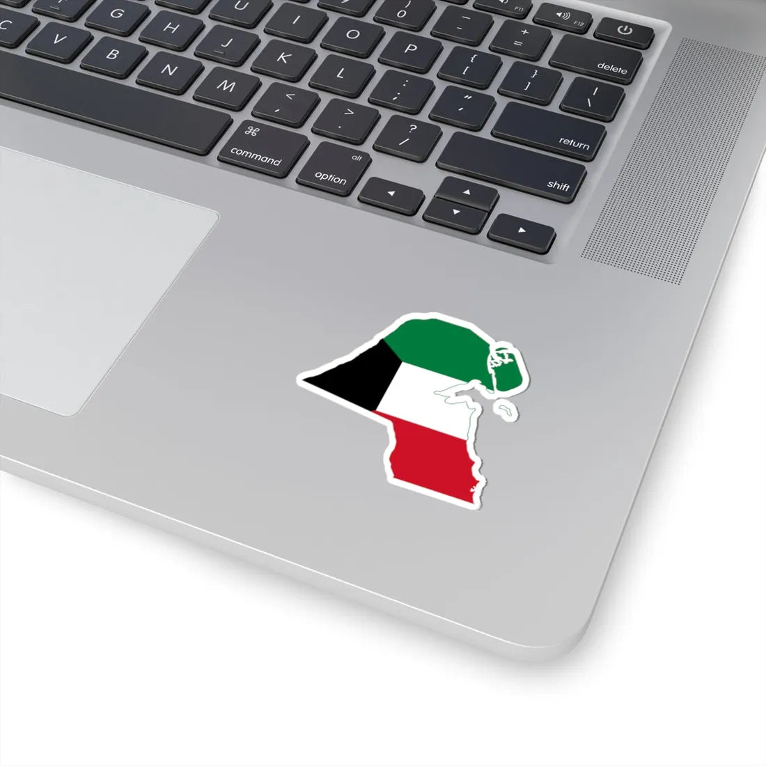 Flag-map of Kuwait (Kuwait) STICKER Vinyl Kiss-Cut Decal - The Sticker Space