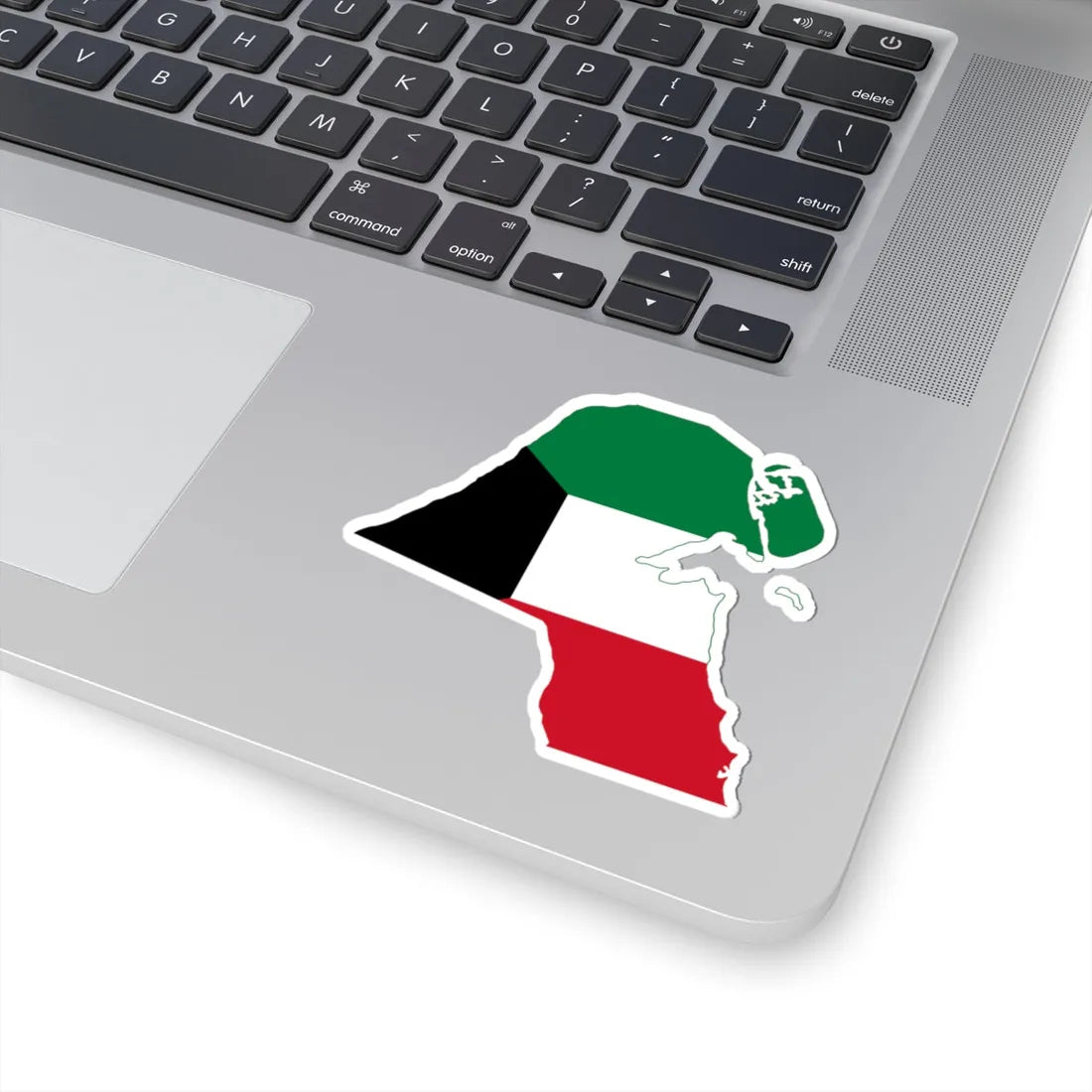 Flag-map of Kuwait (Kuwait) STICKER Vinyl Kiss-Cut Decal - The Sticker Space