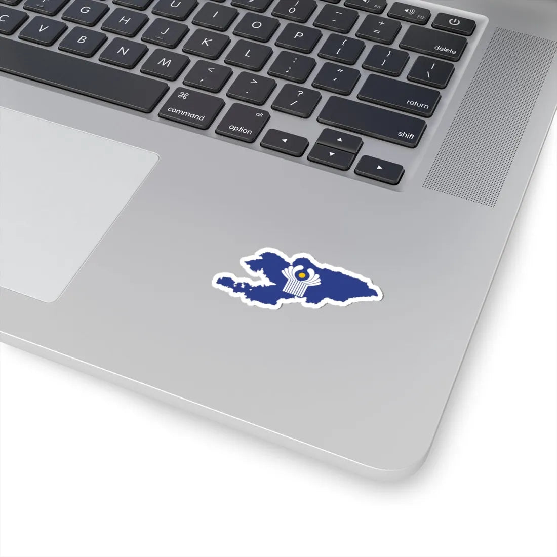 Flag-map of Kyrgyzstan CIS (Kyrgyzstan) STICKER Vinyl Kiss-Cut Decal - The Sticker Space