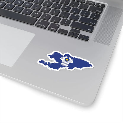 Flag-map of Kyrgyzstan CIS (Kyrgyzstan) STICKER Vinyl Kiss-Cut Decal - The Sticker Space
