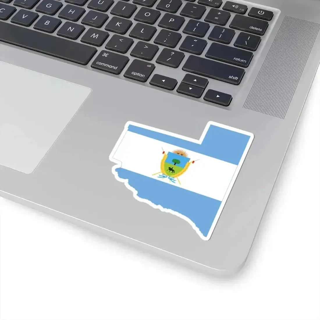 Flag-map of La Pampa Province (Argentina) STICKER Vinyl Kiss-Cut Decal - The Sticker Space