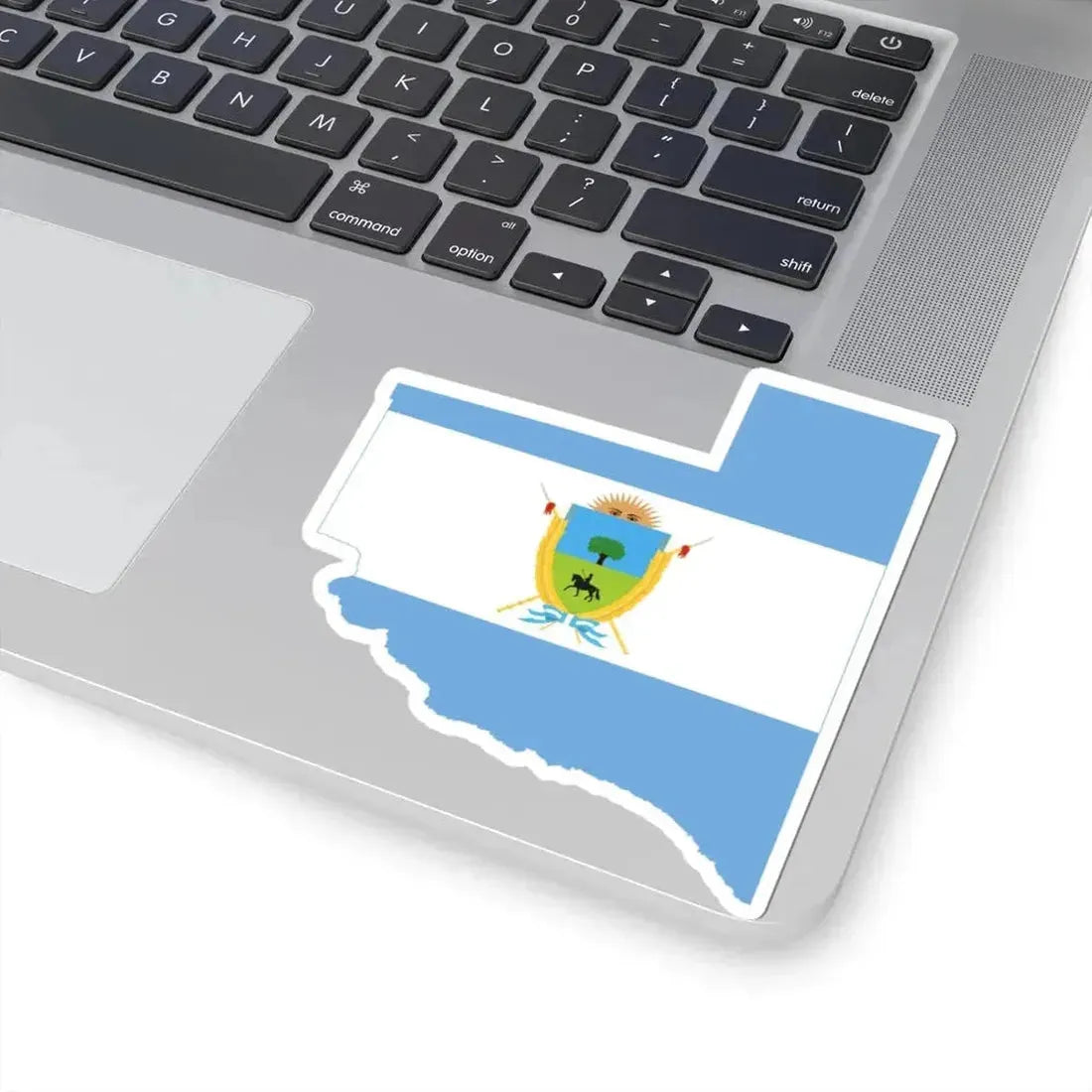 Flag-map of La Pampa Province (Argentina) STICKER Vinyl Kiss-Cut Decal - The Sticker Space