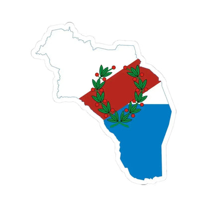Flag-map of La Rioja Province Argentina (Argentina) STICKER Vinyl Kiss-Cut Decal 3 Inch White - The Sticker Space