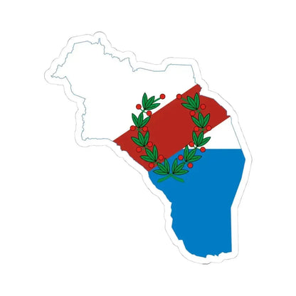 Flag-map of La Rioja Province Argentina (Argentina) STICKER Vinyl Kiss-Cut Decal 4 Inch White - The Sticker Space