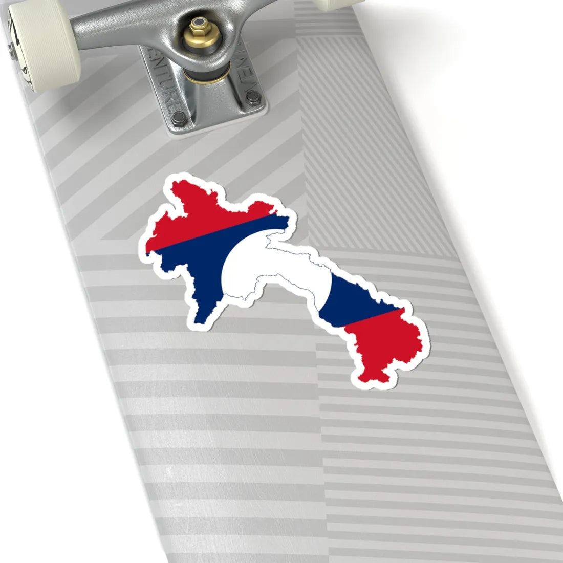 Flag-map of Laos (Laos) STICKER Vinyl Kiss-Cut Decal - The Sticker Space