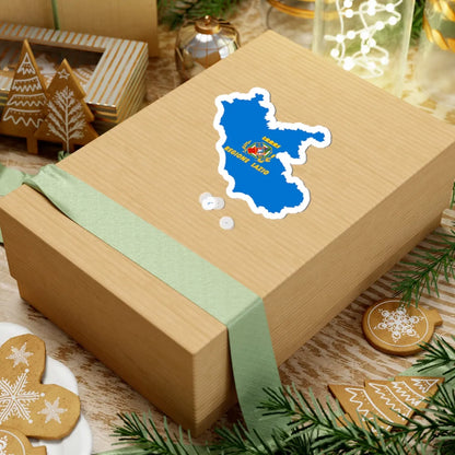 Flag map of Lazio (Italy) STICKER Vinyl Kiss-Cut Decal - The Sticker Space