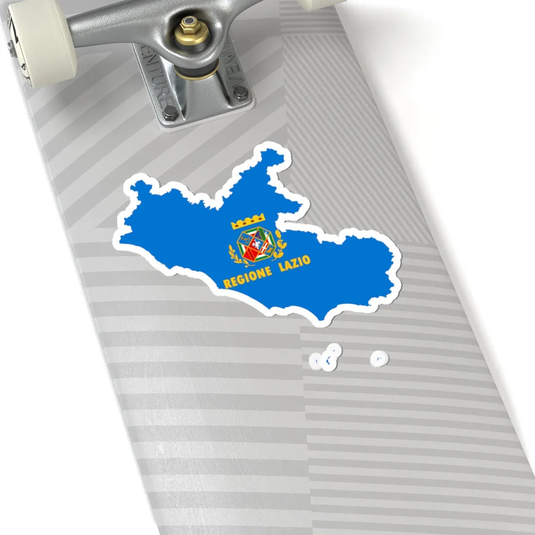 Flag map of Lazio (Italy) STICKER Vinyl Kiss-Cut Decal - The Sticker Space