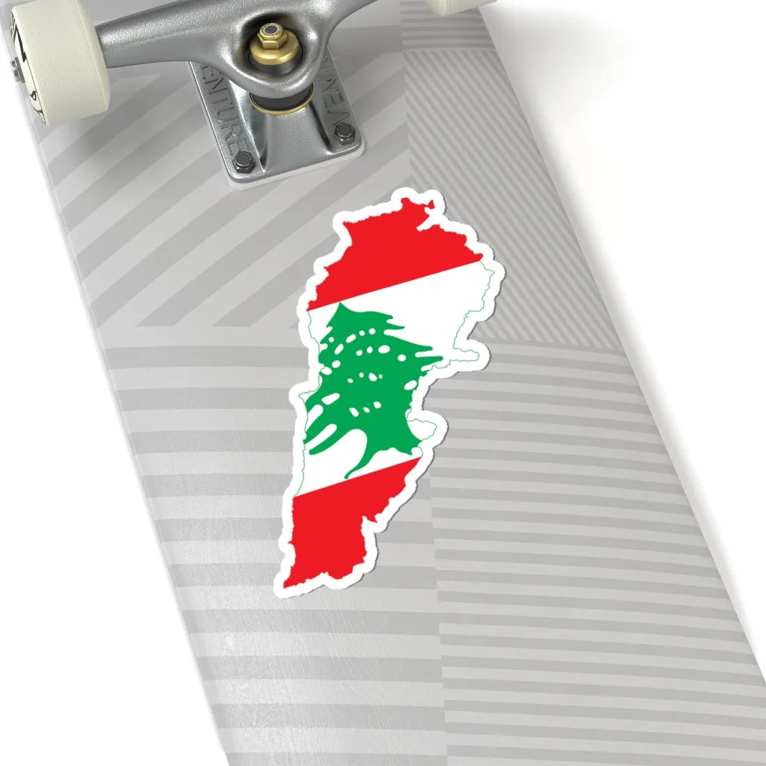 Flag-map of Lebanon (Lebanon) STICKER Vinyl Kiss-Cut Decal - The Sticker Space