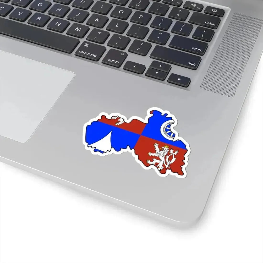 Flag-map of Liberec Region (Czech Republic) STICKER Vinyl Kiss-Cut Decal - The Sticker Space