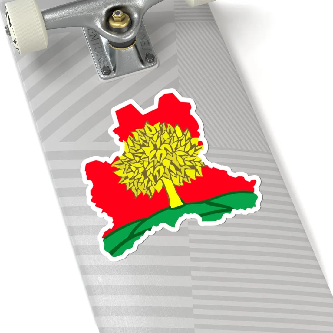 Flag-map of Lipetsk Oblast (Russia) STICKER Vinyl Kiss-Cut Decal - The Sticker Space