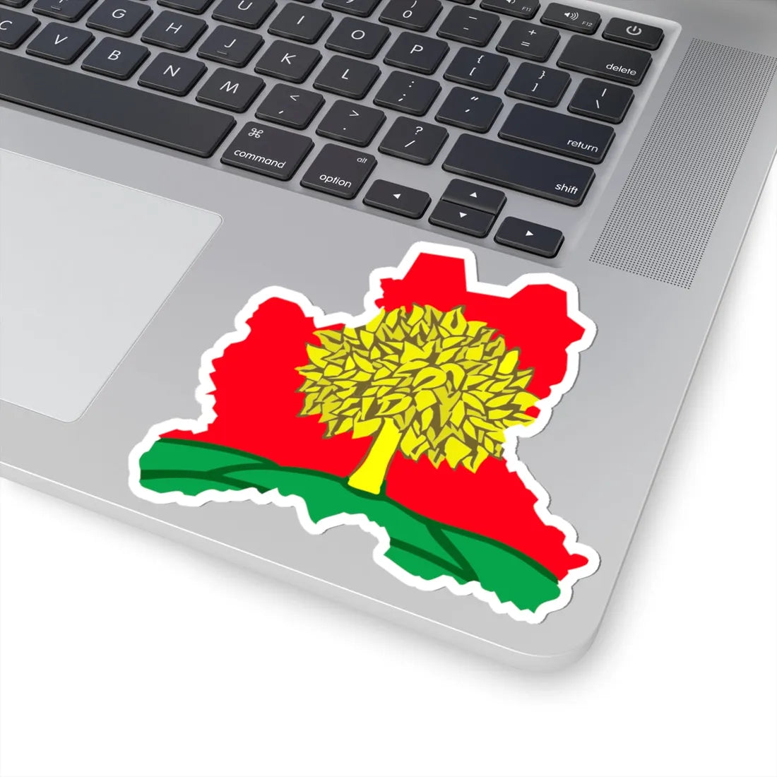 Flag-map of Lipetsk Oblast (Russia) STICKER Vinyl Kiss-Cut Decal - The Sticker Space