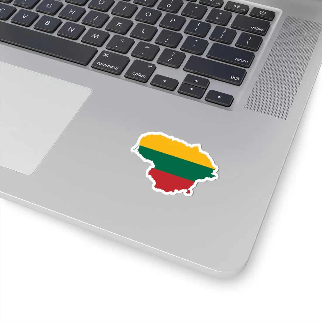 Flag-map of Lithuania (Lithuania) STICKER Vinyl Kiss-Cut Decal - The Sticker Space