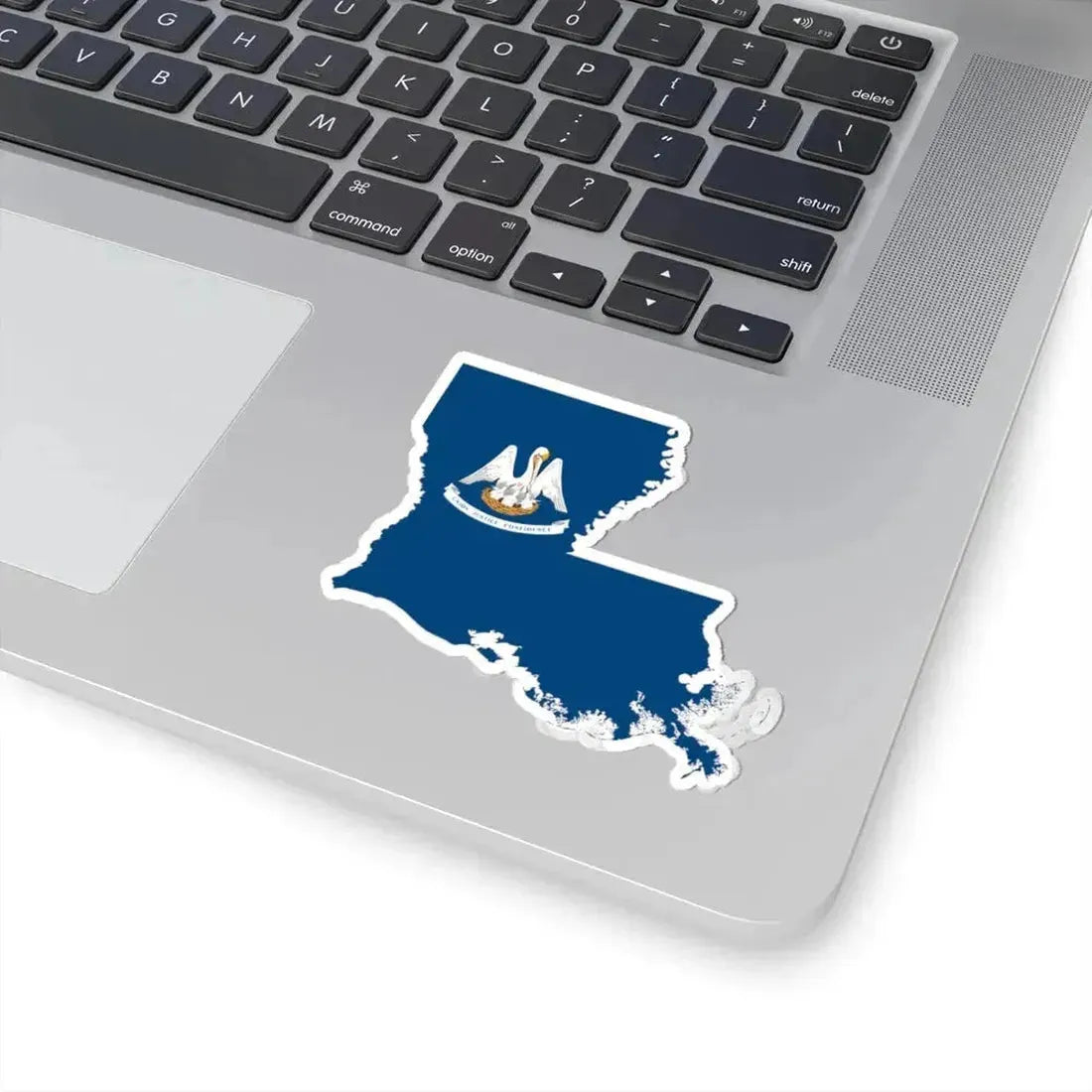 Flag-map of Louisiana (United States) STICKER Vinyl Kiss-Cut Decal - The Sticker Space
