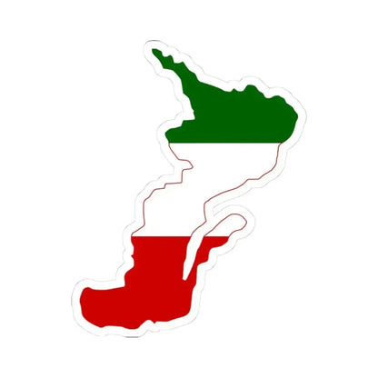 Flag-map of Lower Canada (Canada) STICKER Vinyl Kiss-Cut Decal 3 Inch White - The Sticker Space