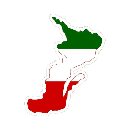 Flag-map of Lower Canada (Canada) STICKER Vinyl Kiss-Cut Decal 4 Inch White - The Sticker Space