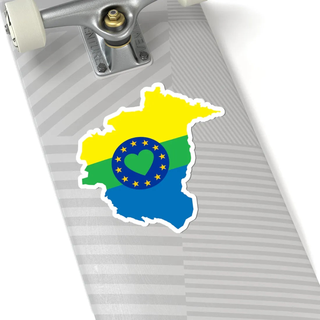 Flag map of Lunezia (Italy) STICKER Vinyl Kiss-Cut Decal - The Sticker Space