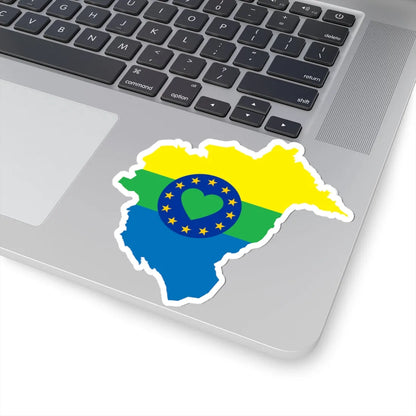 Flag map of Lunezia (Italy) STICKER Vinyl Kiss-Cut Decal - The Sticker Space