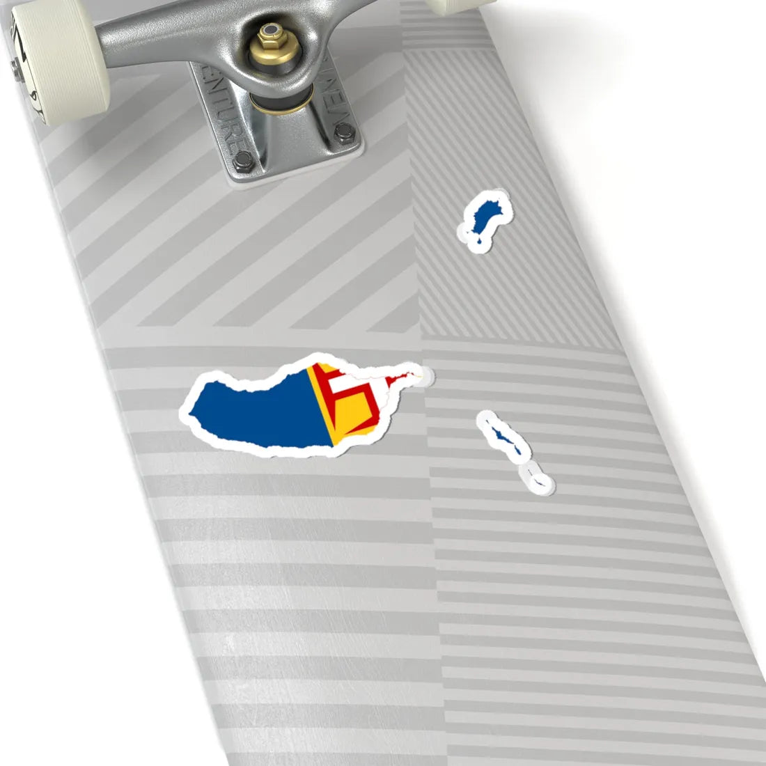Flag map of Madeira (Portugal) STICKER Vinyl Kiss-Cut Decal - The Sticker Space