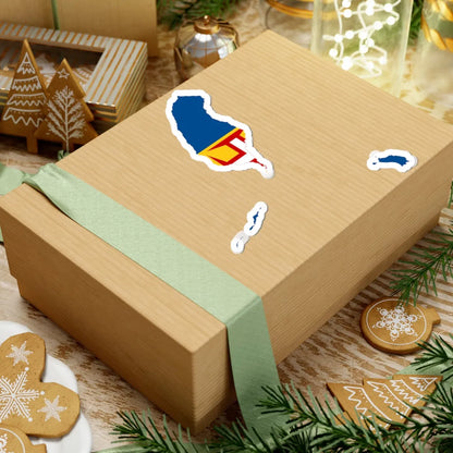 Flag map of Madeira (Portugal) STICKER Vinyl Kiss-Cut Decal - The Sticker Space