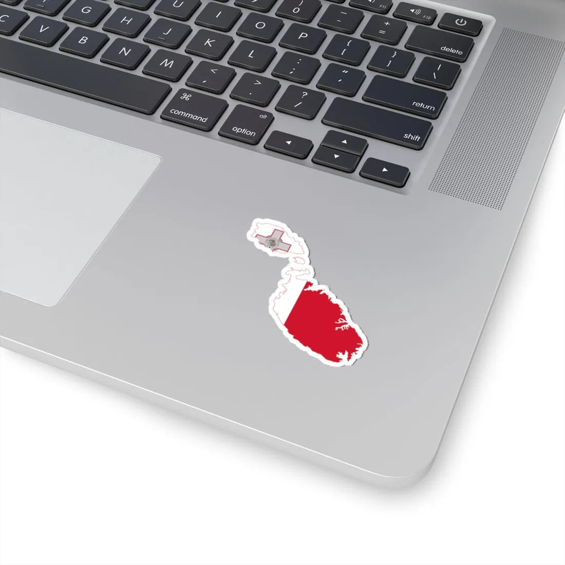 Flag map of Malta (Malta) STICKER Vinyl Kiss-Cut Decal - The Sticker Space