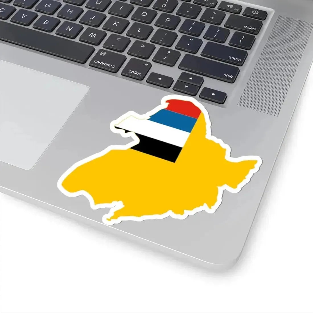 Flag map of Manchukuo 1932-1945 (China) STICKER Vinyl Kiss-Cut Decal - The Sticker Space