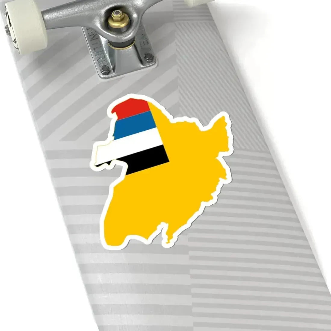 Flag map of Manchukuo 1932-1945 (China) STICKER Vinyl Kiss-Cut Decal - The Sticker Space