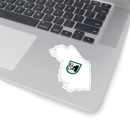 Flag map of Marche (Italy) STICKER Vinyl Kiss-Cut Decal - The Sticker Space