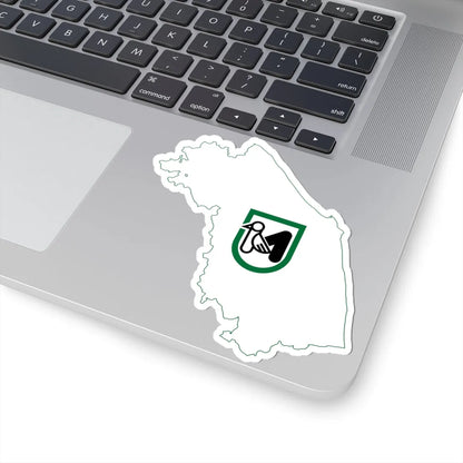 Flag map of Marche (Italy) STICKER Vinyl Kiss-Cut Decal - The Sticker Space